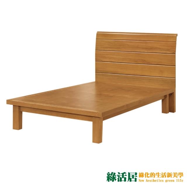 【綠活居】羅萊  歐風3.5尺單人實木床台