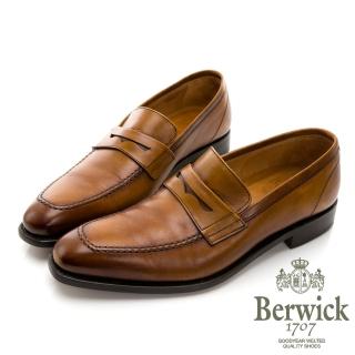 【GEORGE 喬治皮鞋】Berwick 西班牙進口-固特異工藝尖頭皮底紳士樂福鞋 -咖 435039KM-20