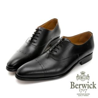 【GEORGE 喬治皮鞋】Berwick 西班牙進口-固特異U型雙線壓花紳士鞋 -黑 435037KM-10