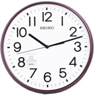 【SEIKO 精工】精工 簡約時尚 滑動式秒針 靜音 時鐘 掛鐘SK048(QXA677B)
