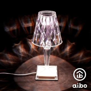 【aibo】水晶質感 USB線控氛圍燈(三色光/可調亮度)