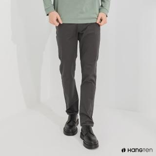 【Hang Ten】男裝-SLIM FIT修身五袋款長褲-深藍