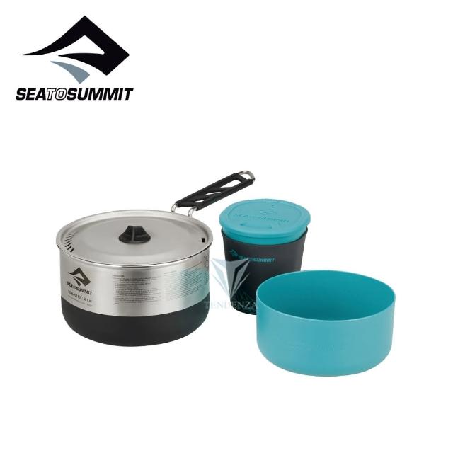 【SEA TO SUMMIT】Sigma 折疊鍋具組-含1人餐具組-1.1(餐具組/露營/登山/野炊/摺疊鍋)