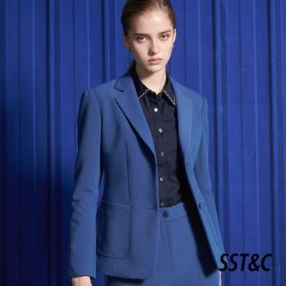 【SST&C 最後65折】羊毛混紡皇家藍方領貼袋西裝外套7162112002