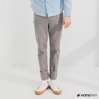 【Hang Ten】男裝-SLIM FIT修身五袋款長褲-深灰