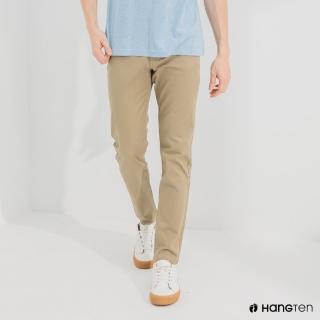 【Hang Ten】男裝-SKINNY FIT緊身五袋款長褲-卡其