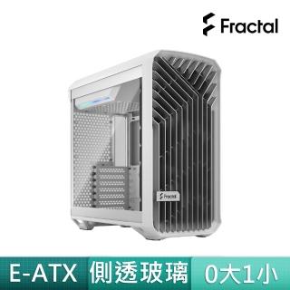 【Fractal Design】Torrent Compact White TG Clear 電腦機殼-白(最強大散熱低噪音)