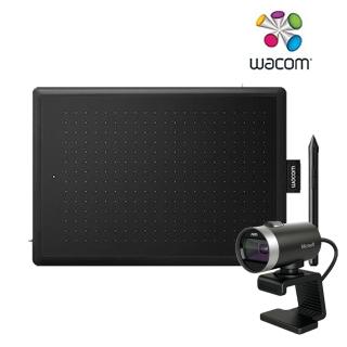 【Wacom】One by Wacom Medium 繪圖板 專案版(CTL-672)+【Microsoft 微軟】LifeCam Cinema 網路攝影機 V2 H