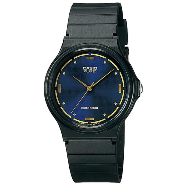 【CASIO 卡西歐】卡西歐薄型中性石英錶-藍面(MQ-76-2A)