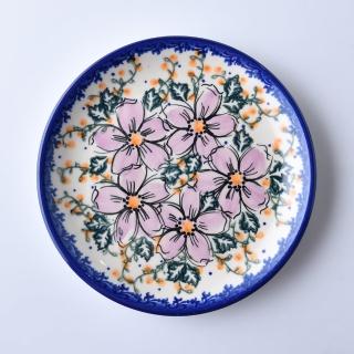 【波蘭陶】Vena 點心盤 陶瓷盤 水果盤 沙拉盤 餐盤 16cm 波蘭手工製(粉紫私語系列)