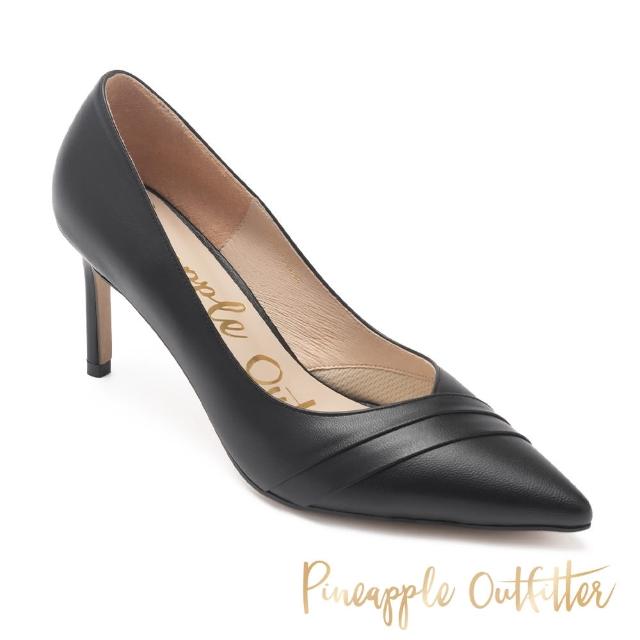 【Pineapple Outfitter】GRETEL 舒適羊皮尖頭高跟鞋(黑色)