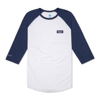 【VAST TAIWAN】海軍藍色七分袖 T恤
