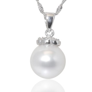 【小樂珠寶】大顆正圓14mm立體珠好美珠南洋深海貝珍珠項鍊(晉級時尚達人)