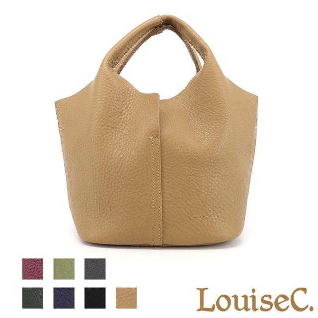 【LouiseC.】Tree House 真牛皮車縫設計手提斜背包-7色-可拆式內袋設計(YSBS6001)