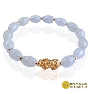 【精品水晶工坊】天然白冰翡翠手珠(BB-10004-9)