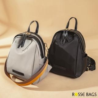 【Rosse Bags】簡約多用牛津布大容量肩背後背包(現+預 灰色 / 黑色)