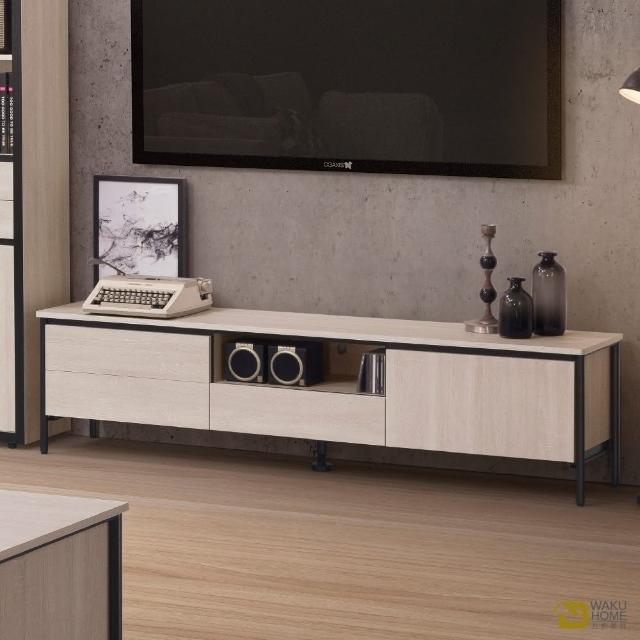 【WAKUHOME 瓦酷家具】Will明亮輕工業風6尺電視櫃 A011-V10