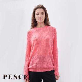 【PESCE】長袖圓領套頭毛衣、Cashmere喀什米爾套衫(喀什米爾/羊絨/羊毛/保暖/上衣/圓領)