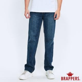 【BRAPPERS】男款 高腰全棉直筒褲(深藍)