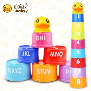 【B.Duck 小黃鴨】數字疊杯 BD013(疊疊樂 堆疊玩具)