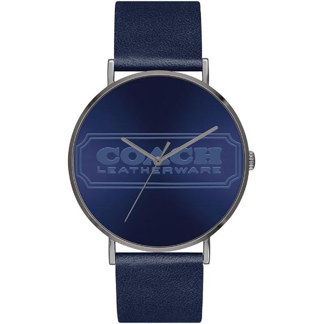 【COACH】經典LOGO皮帶腕錶-41mm(14602526)
