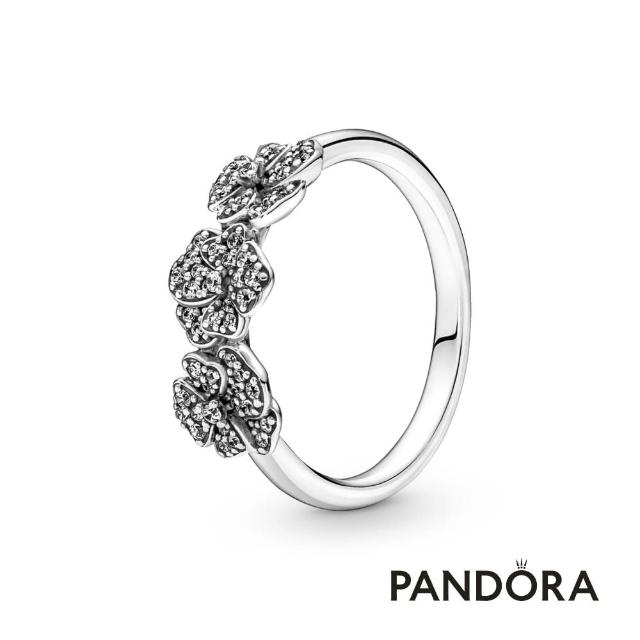 【Pandora官方直營】三色堇花簇戒指-絕版品