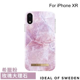【iDeal Of Sweden】iPhone XR 6.1吋 北歐時尚瑞典流行手機殼(希臘粉玫瑰大理石)