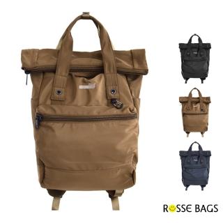 【Rosse Bags】男女款多功能大容量雙肩旅行包(現+預 黑色／藍色／棕色)