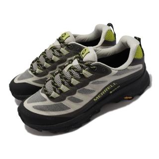 【MERRELL】戶外鞋 Moab Speed GTX 男鞋 防水 緩衝 彈性 透氣 耐磨 黃金大底 米 灰(ML066897)