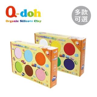 【Q-doh】魔法定型有機矽膠黏土6色補充盒(多款可選)