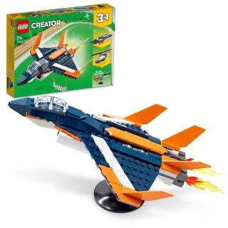 【LEGO 樂高】創意百變系列 3合1 31126 超音速噴射機(飛機玩具 積木)