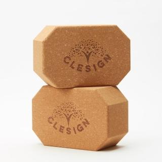 【Clesign】Cork block 無限延伸軟木瑜珈磚(瑜珈磚一組2入)