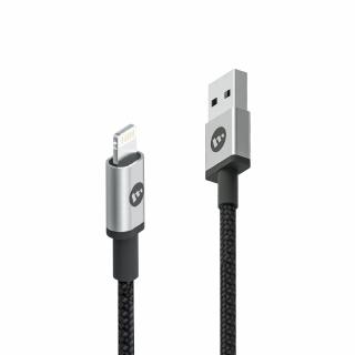 【mophie】MFi認證 300cm USB-A To Lightning 編織快速充電傳輸線(黑色)