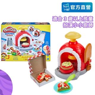 【PLAYDOH 培樂多】廚房系列-窯烤披薩遊戲組 F4373(幼兒兒童黏土玩具/無毒黏土/益智廚房玩具/家家酒/禮物)