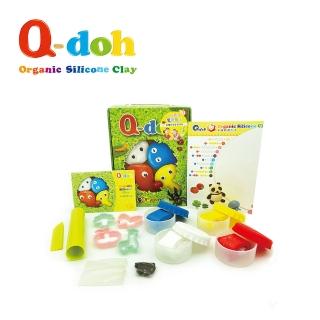 【Q-doh】魔法定型有機矽膠黏土(4色工具組)