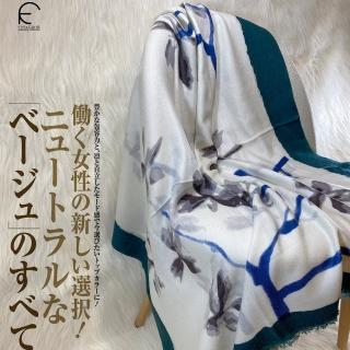 【F.M&Carol】巴洛克系列-100%純羊毛披肩圍巾(繁花春語)