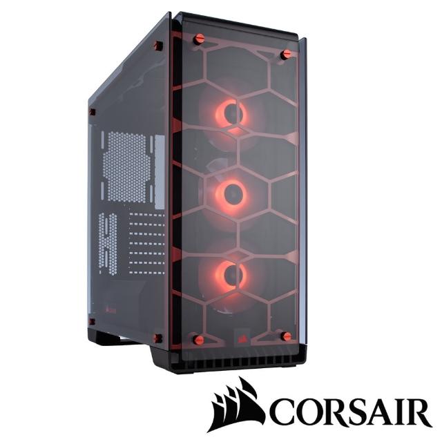 【CORSAIR 海盜船】570X RGB電腦機殼-紅