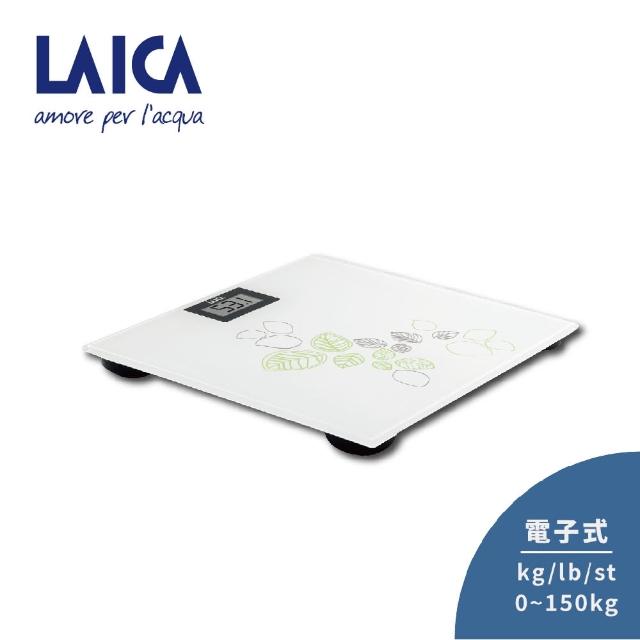 【LAICA 萊卡】雷雕超薄幾合數位電子體重秤 體重計(義大利工藝設計)