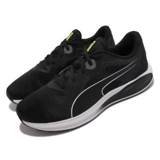 【PUMA】慢跑鞋 Twitch Runner 男鞋 網布 輕量 透氣 基本款 穿搭 黑 白(37628901)