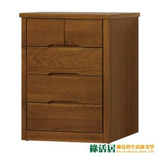 【綠活居】米夏 時尚3.2尺實木五抽斗櫃/收納櫃