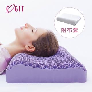 【日本COGIT】透氣雙層蜂巢式肩頸紓壓安眠枕-附布套(舒眠枕 舒頸枕 減壓枕 釋壓)