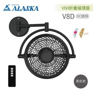 【ALASKA 阿拉斯加】VIVI折疊循環扇 黑色款(V8D)