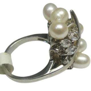 【小樂珠寶】獨特有型高聳感天然淡水珍珠養珠戒指(ROCK獨有設計款)