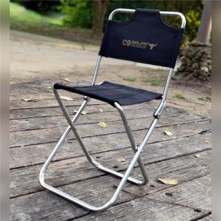 【May shop】牛津布有椅背輕便摺疊椅子