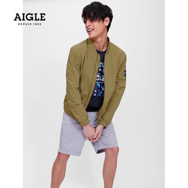 【AIGLE】男 抗UV防潑外套(AG-1P108A071 橄欖綠)