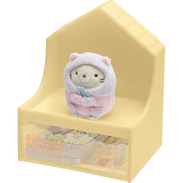 【San-X】角落生物 睡衣系列 房屋造型收納盒禮物組 貓咪(角落小夥伴)