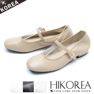 【HIKOREA】正韓製。獨家升級版2CM低跟圓頭繫帶跟鞋/版型偏小(71-3425共4色/現貨)