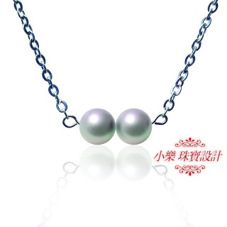 【小樂珠寶】雙珠美3A日本珍珠最頂級海水珠項鍊(皇室御用專屬必備聖品)