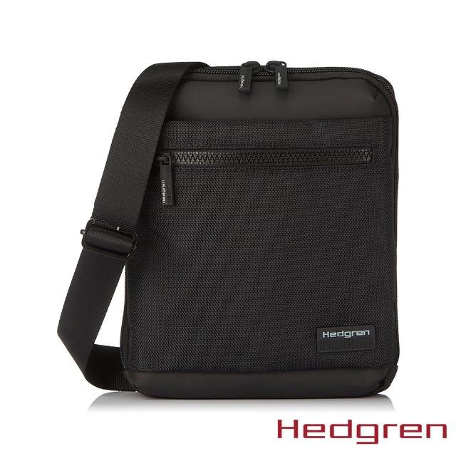 【Hedgren】NEXT商務系列 RFID防盜 側背扁方包(黑色)