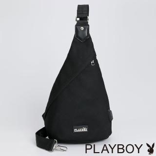 【PLAYBOY】單肩背包 Streamline系列(黑色)